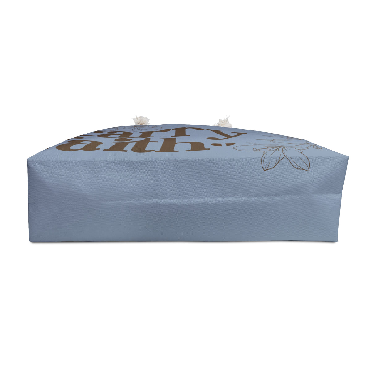 Carry Faith Muted Blue Weekender Tote