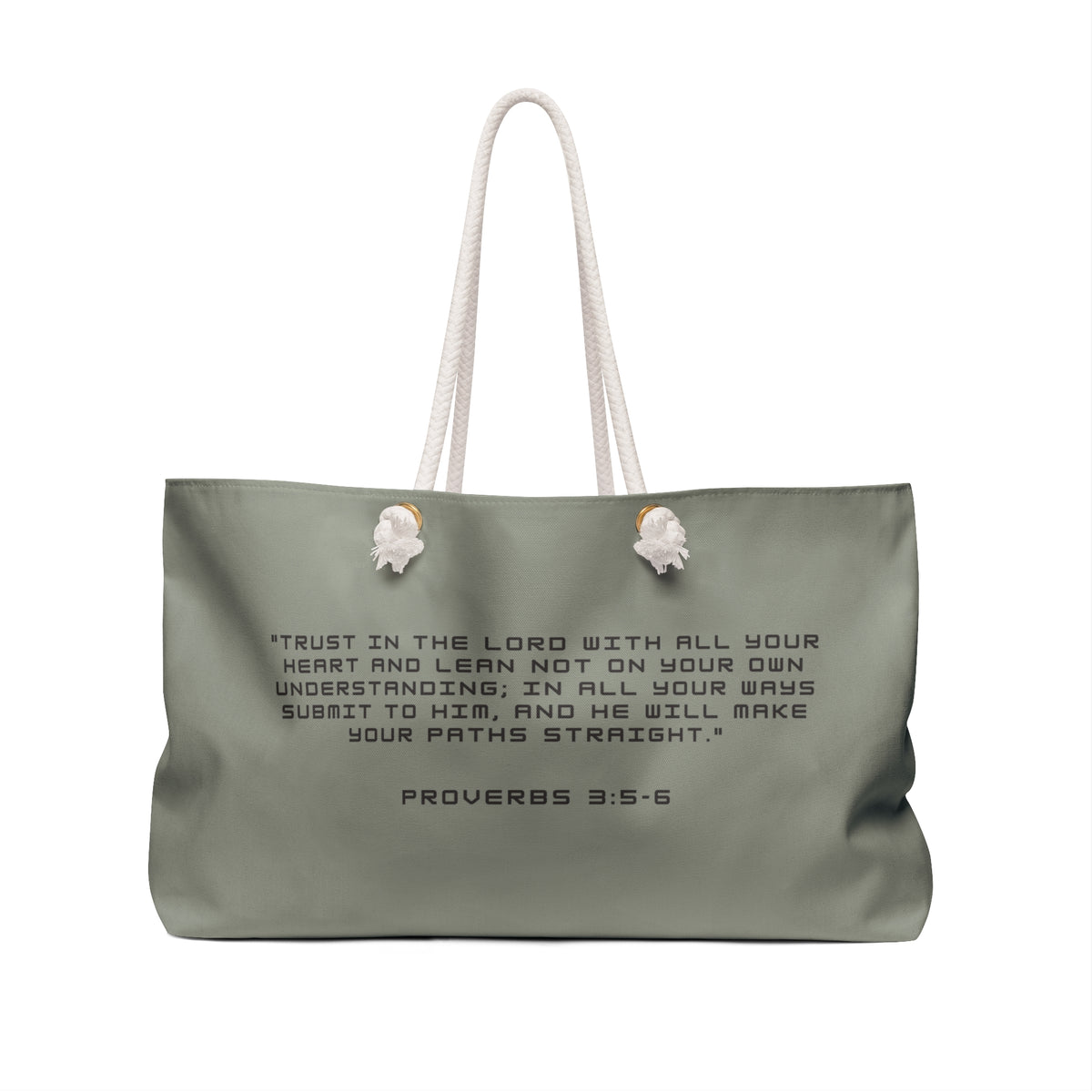 Carry Faith Sage Weekender Tote