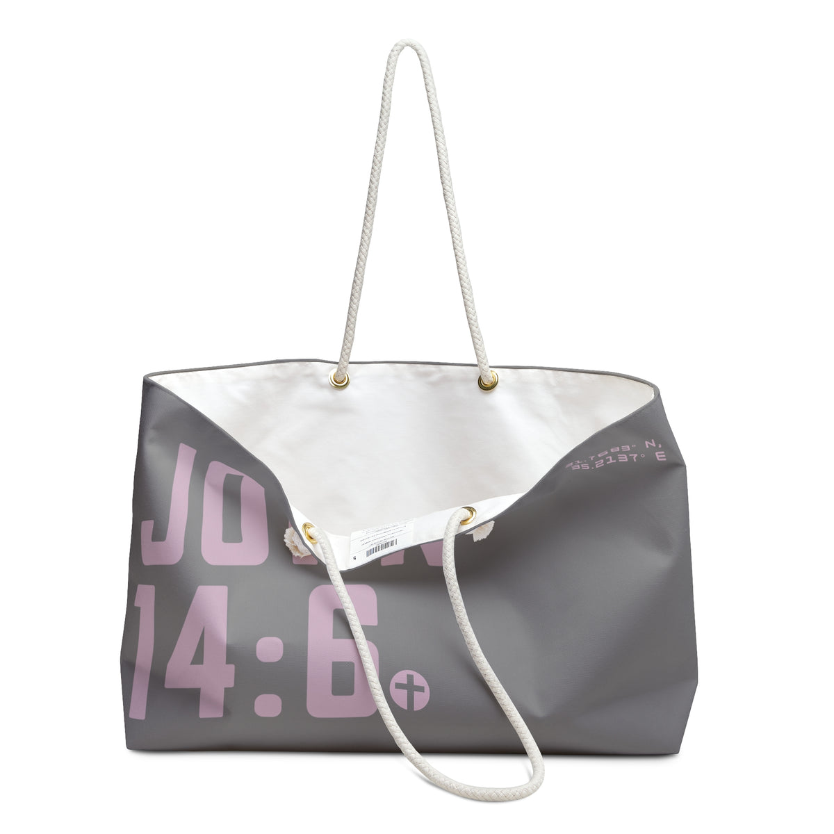 John 14:6 Slate & Rose Weekender Tote