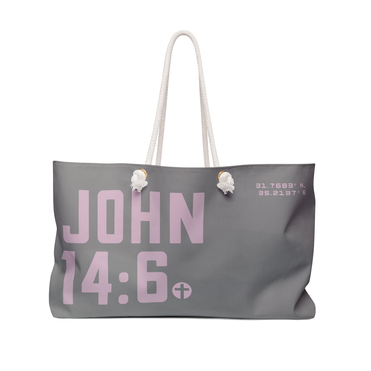 John 14:6 Slate & Rose Weekender Tote