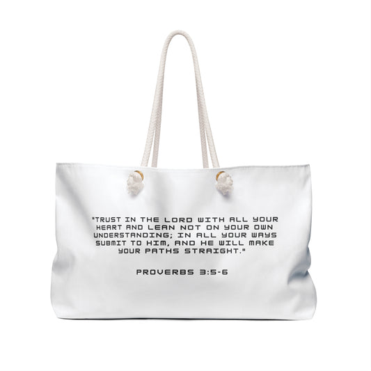 Carry Faith Custom Color Weekender Tote